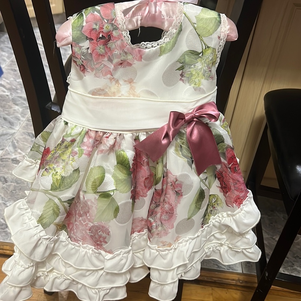 Petite Mason toddler floral ruffled dress